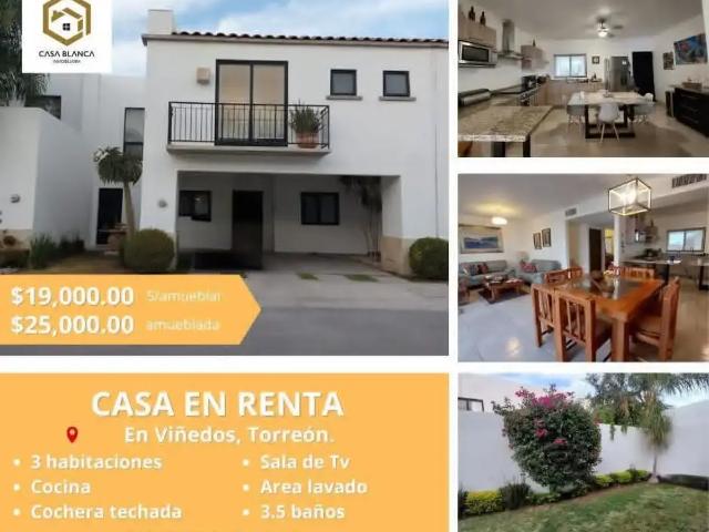 RENTO HERMOSA CASA EN SECTOR VIÑEDOS, TOTALMENTE AMUEBLADA Y EQUIPADA, LISTA PARA HABITAR EN MARZO