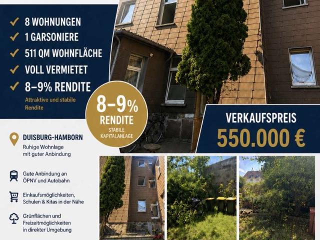 RenditenMFH 8 9% in Duisburg