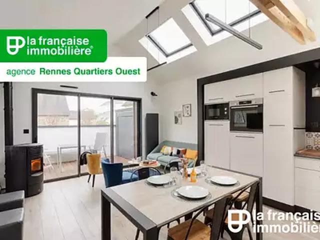 Rennes 35000 Location maison 3 pièces t3 au dernier étage terrasse