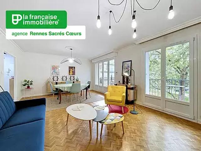 Rennes 35200 Location appartement 4 pièces t4 terrasse cave
