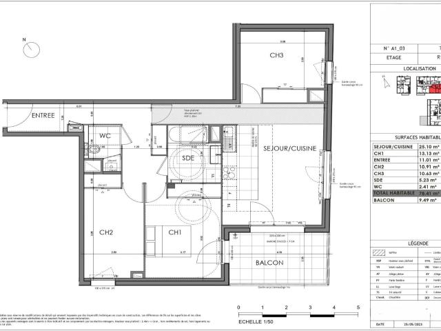 Rennes Appartement Neuf 4 Pièces 78,41 m² 78m² Rennes