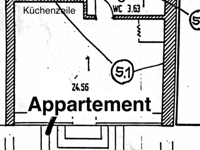 renov. 1 ZKB VK Ludweiler, neues Bad, eigener Eingang