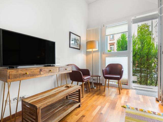 Renovated Apartment with private Terrace in the Heart of Frankfurt, Frankfurt Amsterdam Apartments for Rent