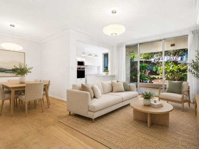 Renovated easy care garden apartment showcasing lifestyle convenience