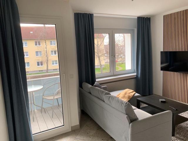 Renovated & high quality furnished 1,5 room apartment with balcony in Dortmund, Dortmund Amsterdam Apartments for Rent
