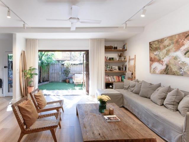 Renovated townhome set in the rear of the block