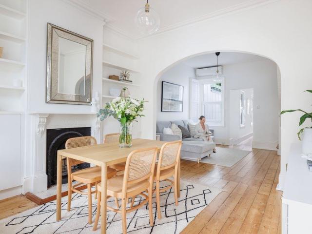 Renovated Victorian home with clean low upkeep ambiance