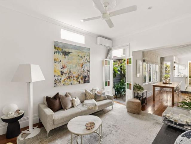 Renovated Victorian residence with city skyline views