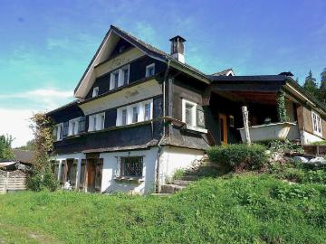 Renovationsbedürftiges 4 Zi. Toggenburgerhaus mit Mehrzweckraum und zwei separaten Wieslandparzellen