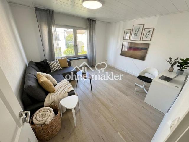 Renovierte möblierte 3,5 Zi Wohnung 80m2 mit Garten im 1.OG / Nähe Frankfurt / ab sofort
