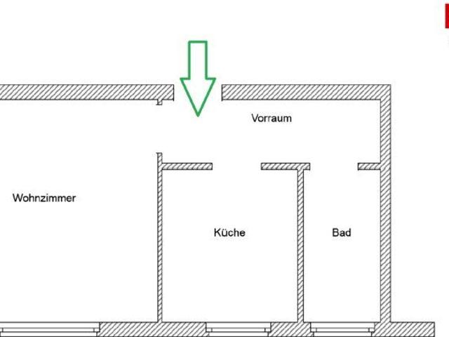 Renovierte, preiswerte Kleinwohnung in ruhiger Lage!