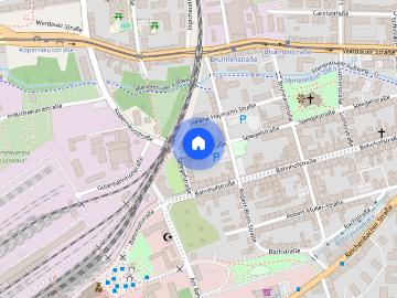 Renovierte, sonnige 2 Raum Wohnung mit Gäste WC in der Zwickauer Bahnhofsvorstadt