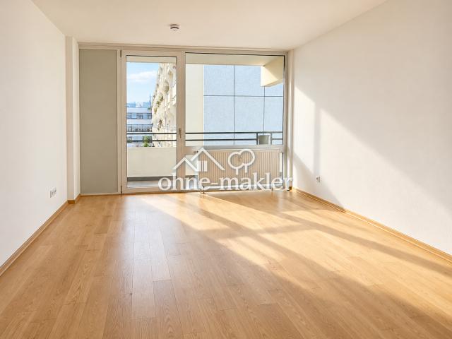 Renovierte 2 Zimmer Wohnung mit Balkon und TG Stellplatz von privat leer