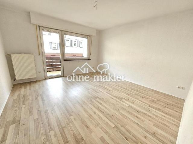 Renovierte 2 Zimmer Wohnung mit 2 Balkonen inkl. schönem Neckarblick und Einbauküche