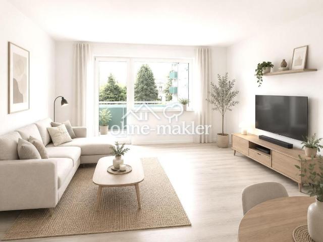 Renovierte 3,5 Zimmer Wohnung mit Balkon und Fußbodenheizung