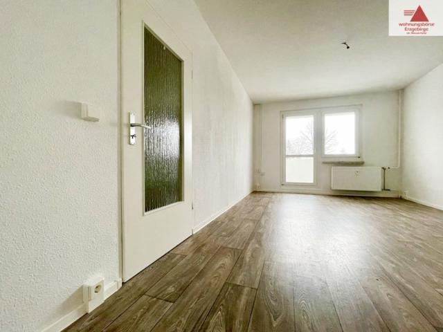 Renovierte 3 Raum Wohnung mit Balkon und Ausblick in Klingenberg!