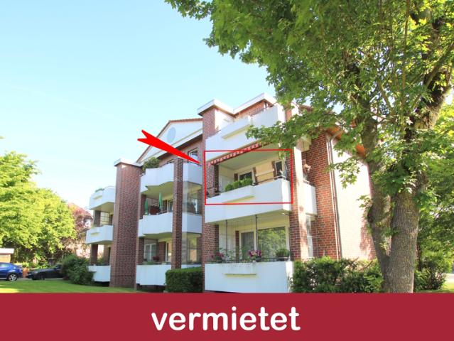 Renovierte 3 Zimmer Obergeschosswohnung mit Südwest Balkon in Westerstede zentrale Wohnlage
