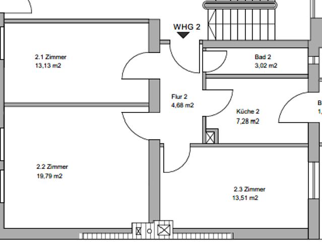 renovierte 3 Zimmer Wohnung Erdgeschoss