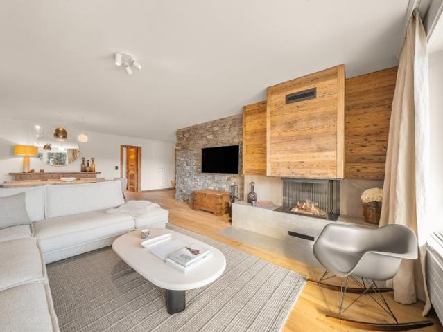 Renovierte 3 Zimmer Wohnung in Crans neben dem Zentrum von Crans