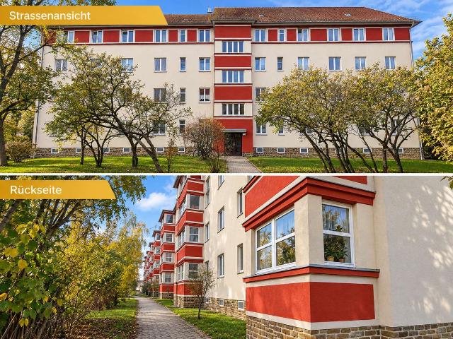 Renovierte 3 Zimmer Wohnung mit Einbauküche und Balkon in Leipzig Schönefeld Abtnaundorf