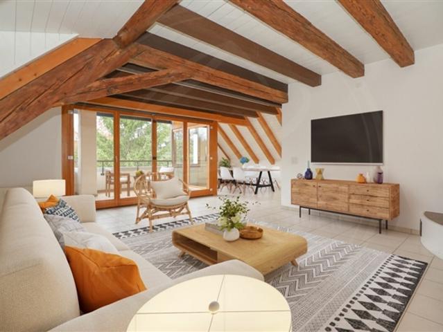 Renovierte 5½ Zimmer Maisonette Wohnung im historischen «Schlössli» von Koblenz zu verkaufen