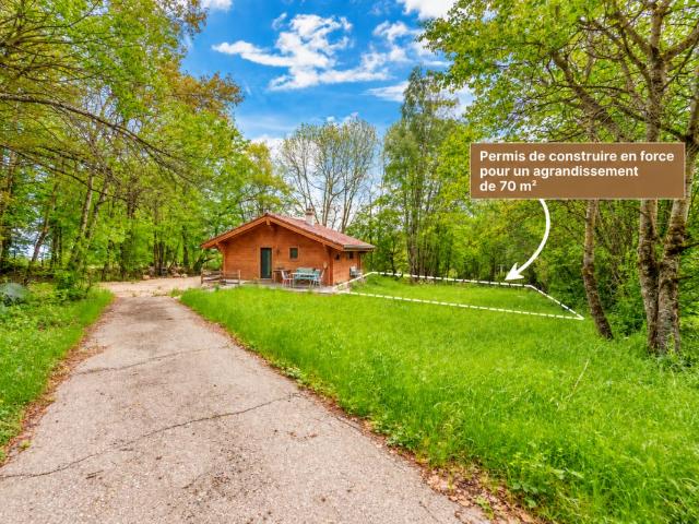 Renoviertes Chalet mit 70 m² Erweiterung erlaubt