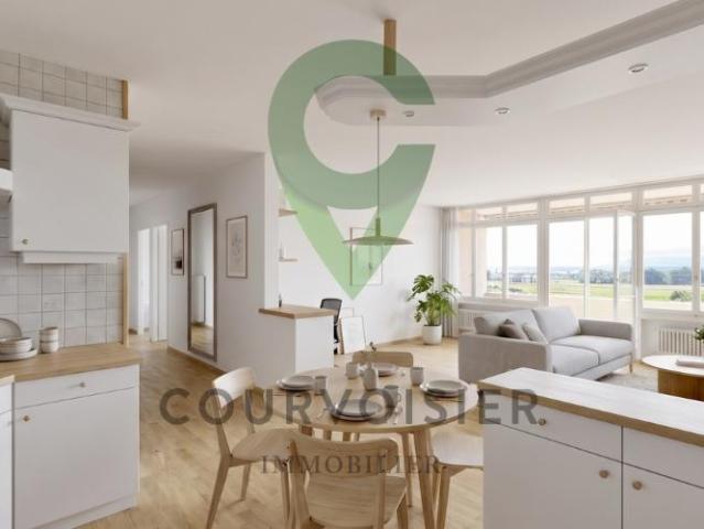 Renovierungsbedürftige Wohnung mit freiem Blick und Gemeinschaftspool