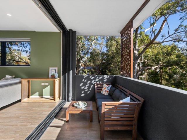 Rear of Block Refined living alongside The Canopy precinct