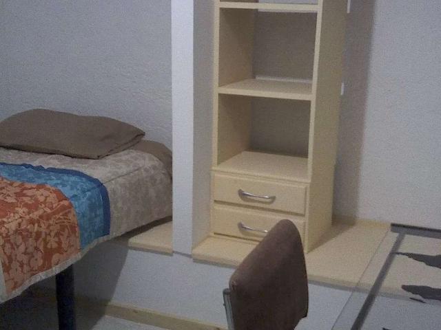 recamara individual amueblada para estudiante