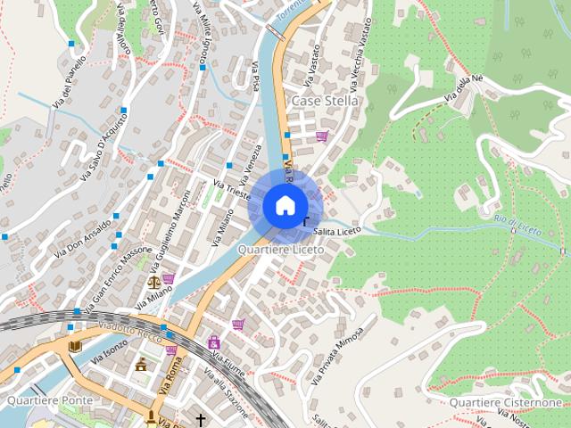 Recco trilocale balconato doppi servizi