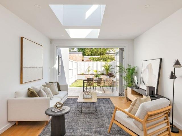 Recently built duplex on cusp of village heart
