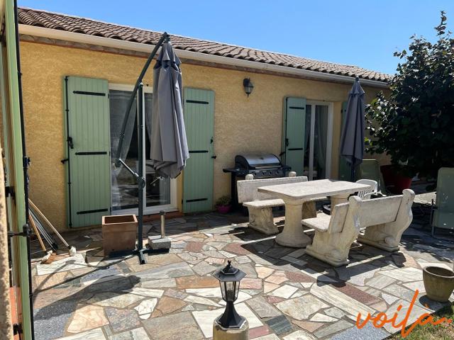 REF: MARBRES Maison plain pied 4 ch jardin abris de g. 149m² Carcassonne