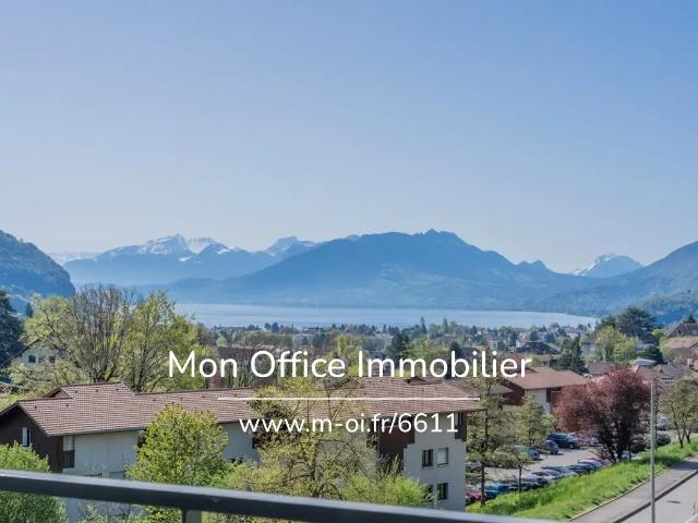 Référence: 6611 ANB. Appartement 3 pièces vue lac d'Annecy balcon
