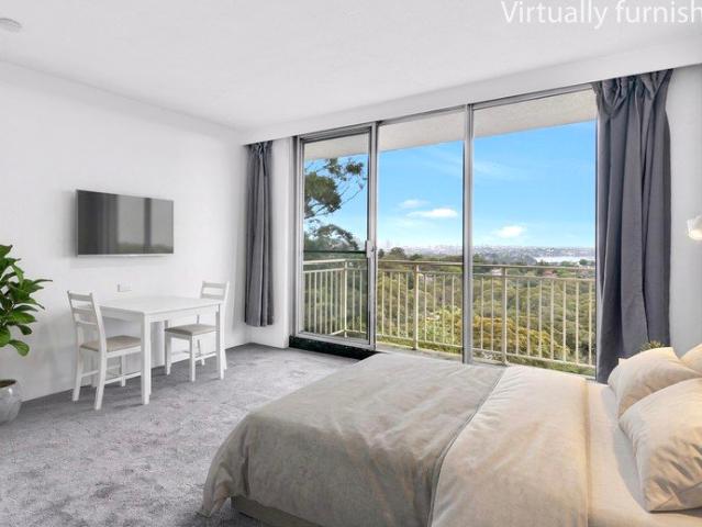 Refreshed Studio with Panoramic Views & Parking