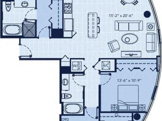 Regatta at New River 3 Bedroom Apartment for Rent at 400 Sw 1st Ave, Fort Lauderdale, FL 33301 Tarpon River