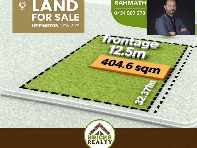 Registerd land in leppington. Ready to build your dream home