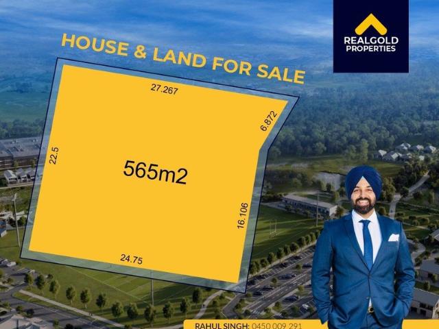 REGISTERED LAND 565m2 | READY TO BUILD 200m2 | HOUSE & LAND PACKAGE