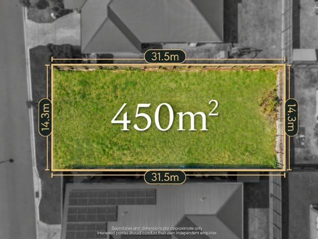 REGISTERED & READY TO BUILD 450m² WITH 14.3m FRONTAGE