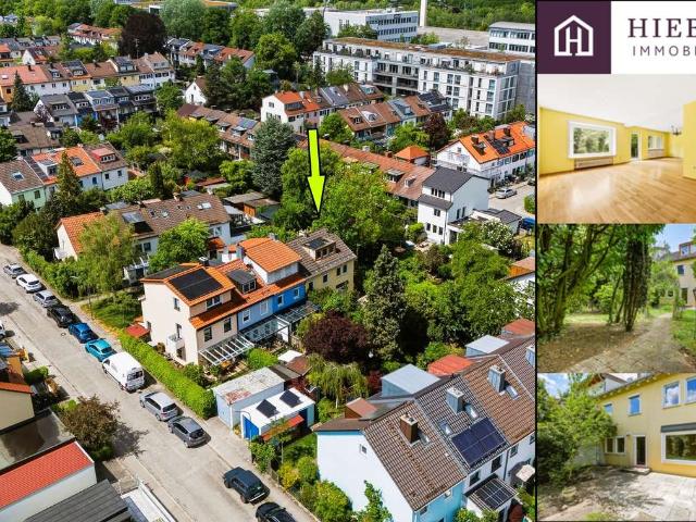 Reiheneckhaus mit 308 m² Garten, Studio & Hobbyraum – Entwicklungspotenzial in ruhiger Pasinger Lage