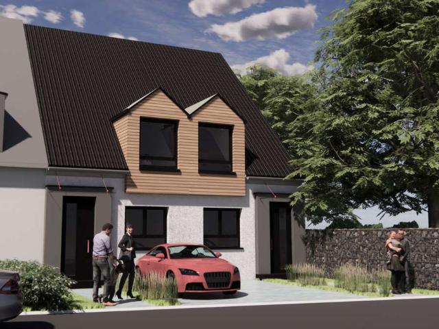 Reiheneckhaus, Effizienzklasse A+, KfW 40 mit PV Anlage, Keller, Fußbodenheizung und Grundstück !