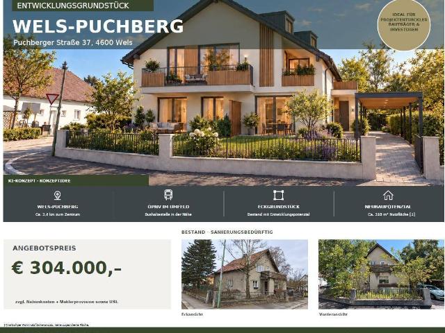 Reiheneckhaus Entwicklungsgrundstück Baureserve