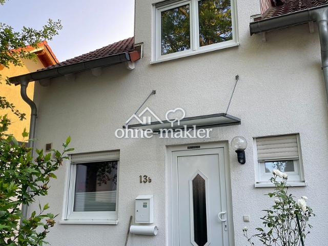 Reihenendhaus mit Keller, Garten, Pelletofen, 2 Stellplätzen & Gartenhaus – 55270 Jugenheim – privat
