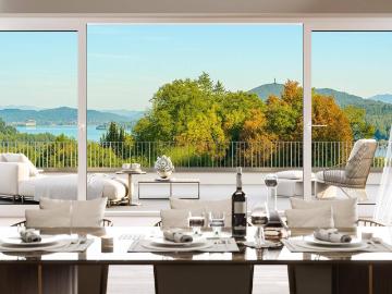 Reihenhaus Neubau in Velden, Wohnen im Grünen mit Seeblick