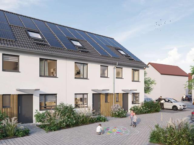 Reihenhaus bis 5 Schlafzimmer mögl Solar, Wärmepumpe, KfW 40 QNG Förderung