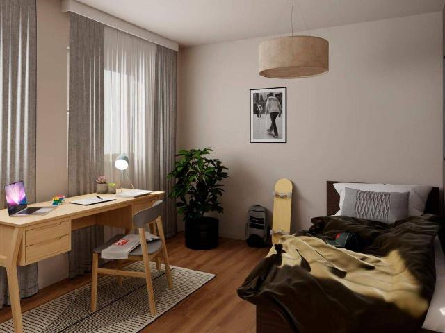 Reihenhaus im Effizienzhaus Standard 55 mit Terrasse, Dachterrasse und zwei PKW Stellplätze