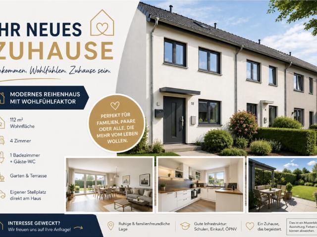 Reihenmittelhaus mit 4 Zimmer und Stellplatz sucht neue Familie