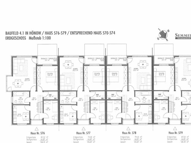 Reihenmittelhaus in schöner Umgebung mit 5 Zimmern ohne Keller