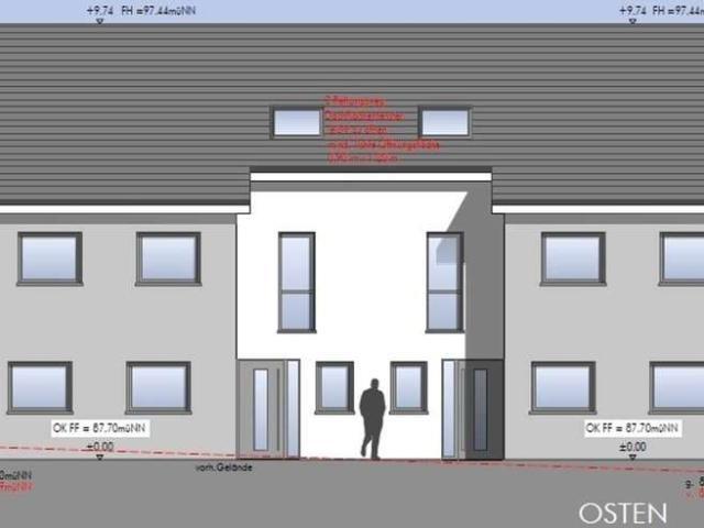 Reihenmittelhaus KFW40 in Heepen mit schönem Grundstück RH3: bezugsfertig