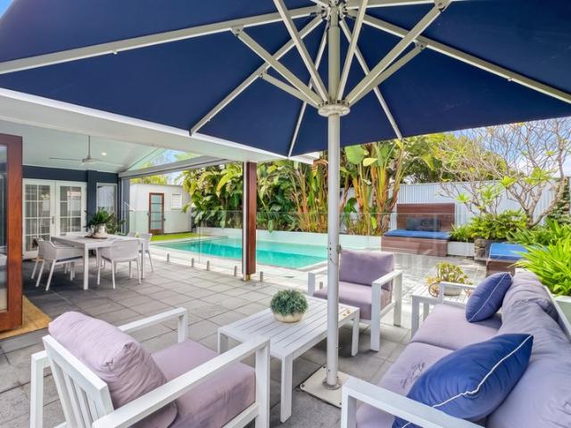 Relaxed Coastal Living with Resort Style Outdoor Spaces & Pool