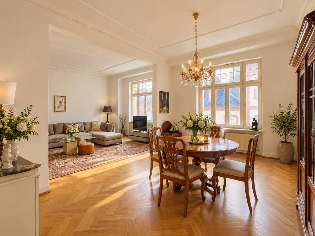 Repräsentative loftige 3,5 Zimmer Wohnetage im AB*Balkon*EBK*2 Bäder*el. Rollläden*Toplage Höchst